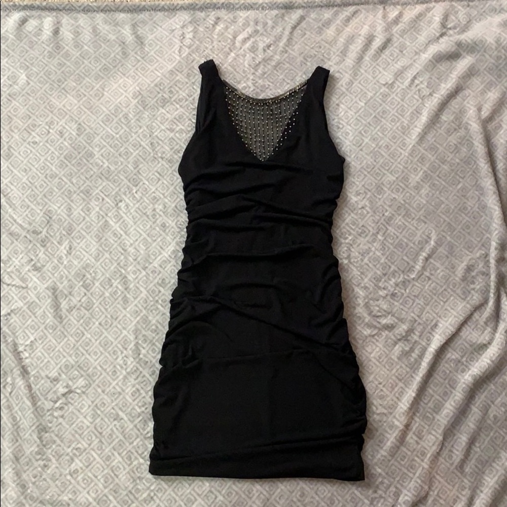 Fitted black dress